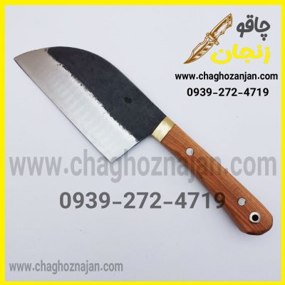 چاقو زنجان مدل ساطور B3 کار استاد غلامی غلاف دار