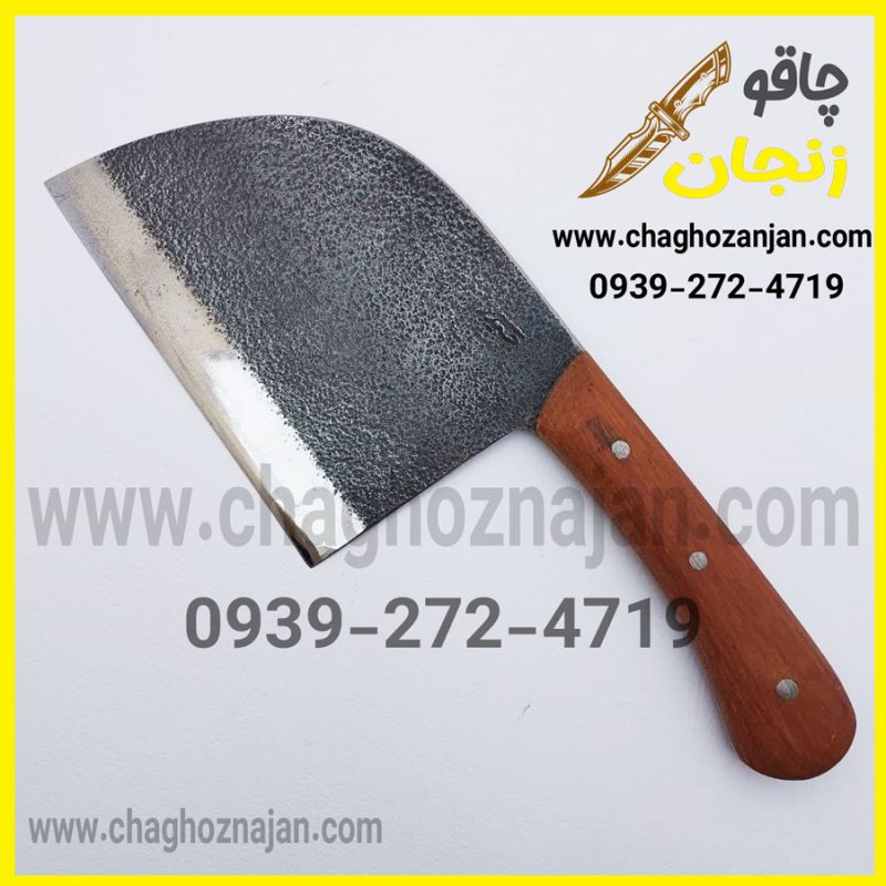 چاقو زنجان مدل ساطور MJ2 طرح صربستانی نیم دایره