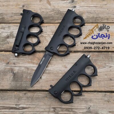 چاقو پنجه دار گلد استیل مشکی