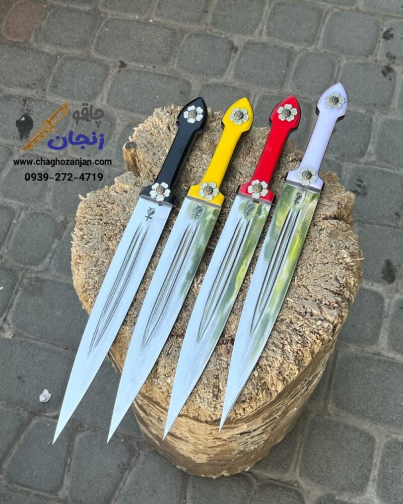 قمه 40 سانتی دسته رنگی