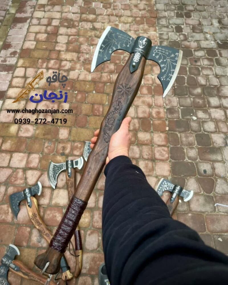 تبر دوطرفه تیغه فولادی