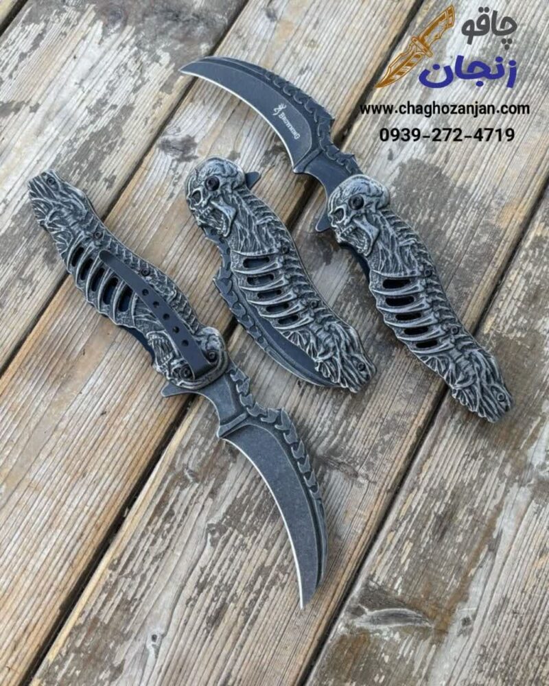 چاقو کلکسیونی طرح جمجمه