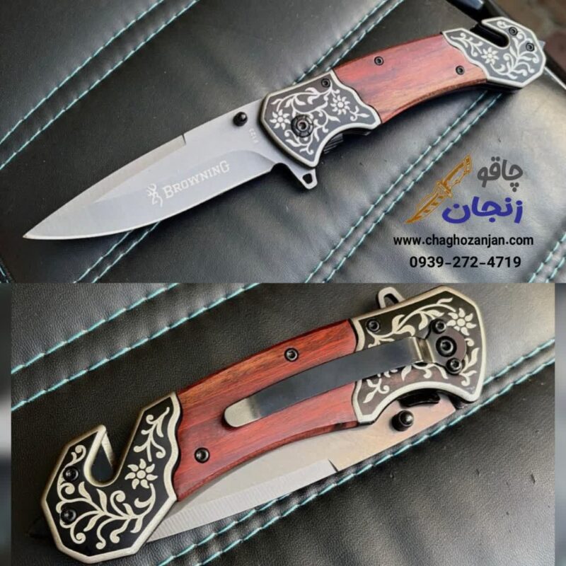 چاقو برونینگ گلدار